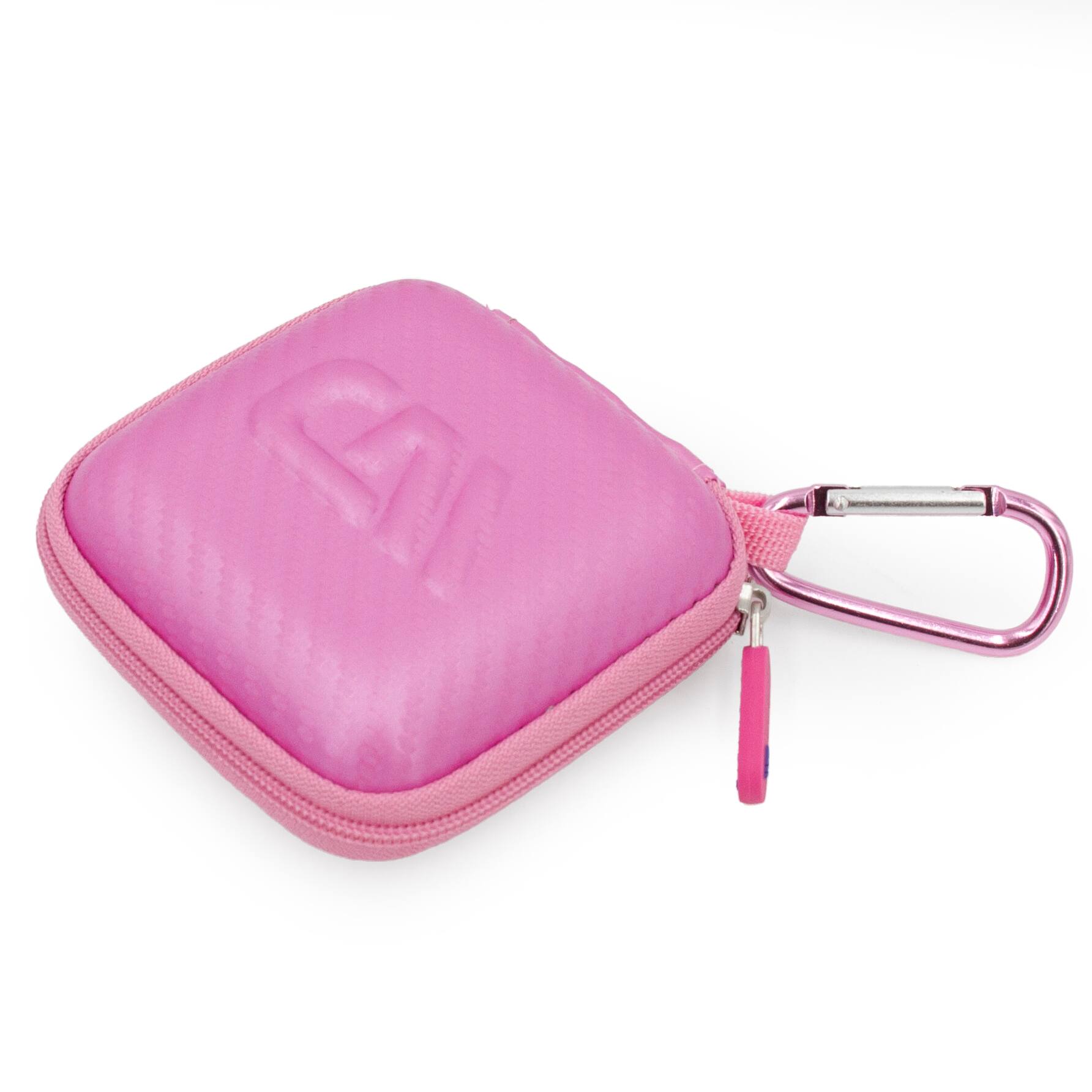 Alt View 3. CASEMATIX - Carry Case for Beats Powerbeats Fit Wireless Earbuds Charging Case - Pink EVA Storage Case Only - Pink.