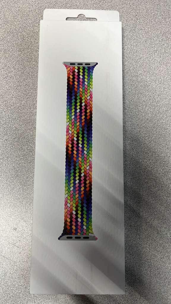 Apple - Watch Band BRAIDED SOLO LOOP 45MM WATCH BAND PRIDE EDITION MX493AM/A SZ 11 - Multicolor