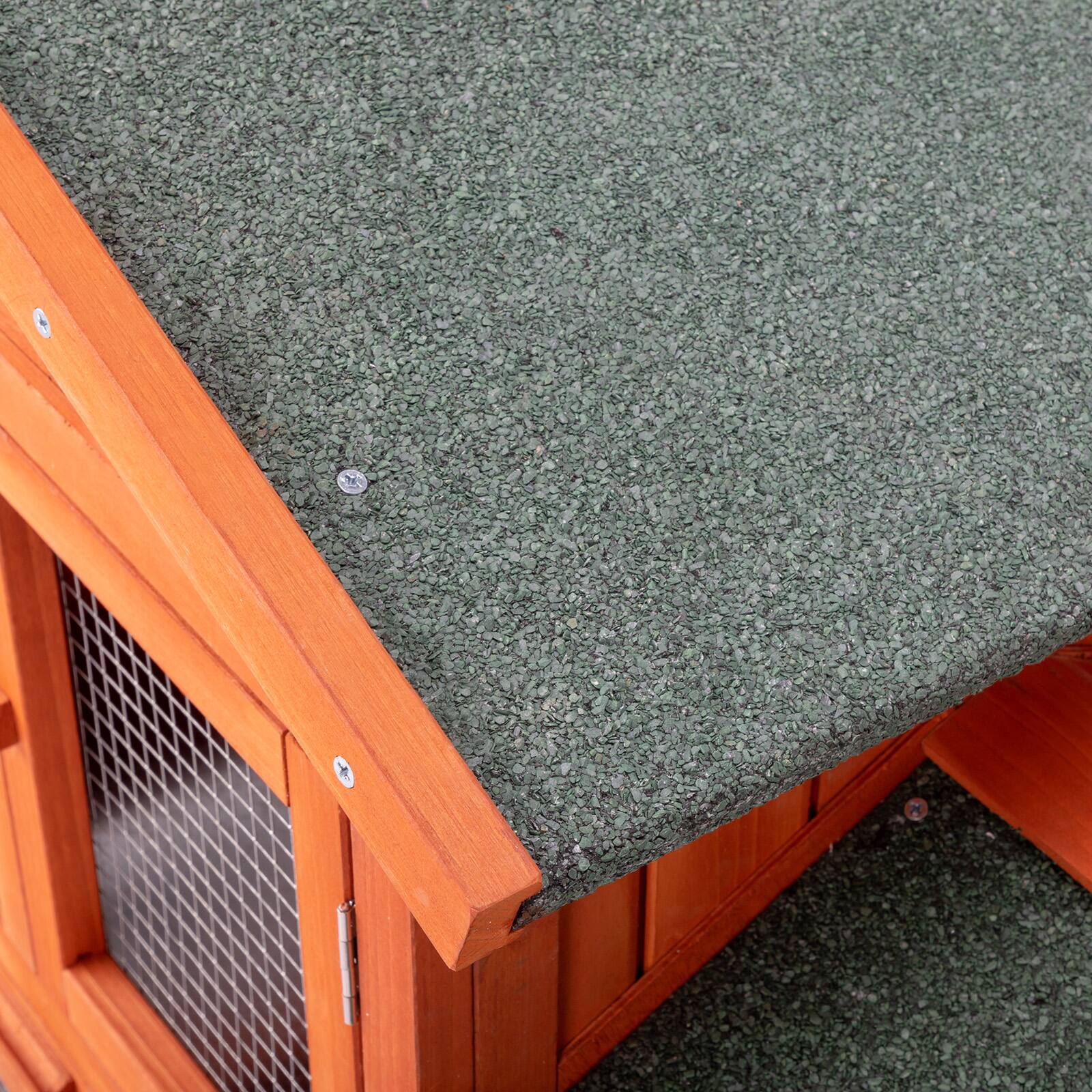 Alt View 5. Winado - 61in Wooden Rabbit Hutch Chicken Coop Small Pet House Bunny Cage with Ramp Run.