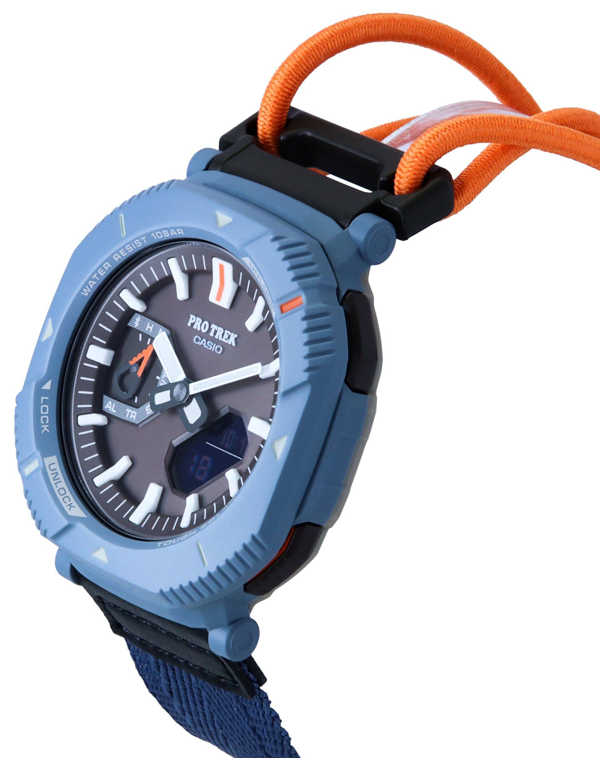 Casio Pro Trek Hiker Line Analog Digital Mobile Link Cloth Strap