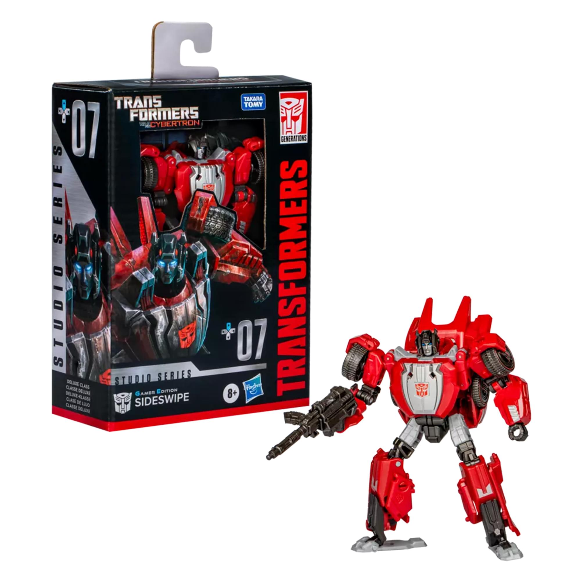 TAKARA TOMY  
TRANSFORMERS  
CYBERTRON  
GENERATIONS SERIES  
STUDIO SERIES  
07  
SIDESWIPE  
AMBER EDITION  
8+