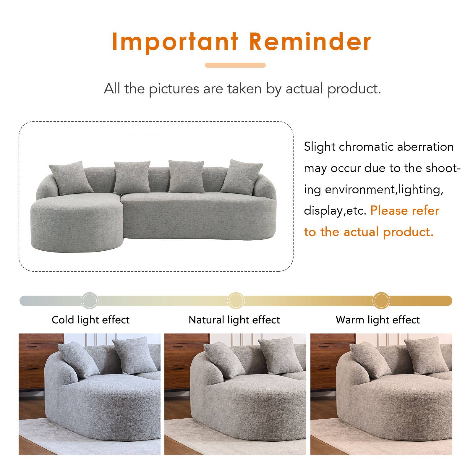 Important Reminder

All the pictures are taken by actual product.

Slight chromatic aberration may occur due to the shooting environment, lighting, display, etc. Please refer to the actual product.

Cold light effect  
Natural light effect  
Warm light effect