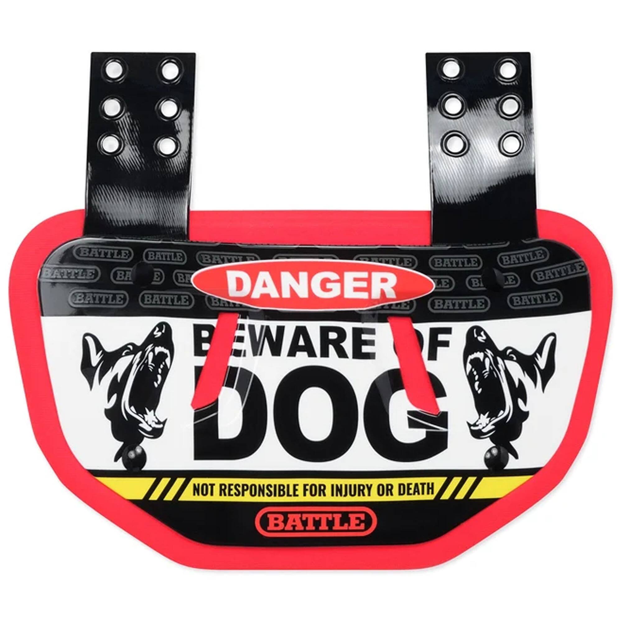 DANGER  
BEWARE OF DOG  
NOT RESPONSIBLE FOR INJURY OR DEATH  
BATTLE