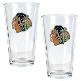 Great American Products - Chicago Blackhawks 16oz. Pint Glass Set - Multicolor