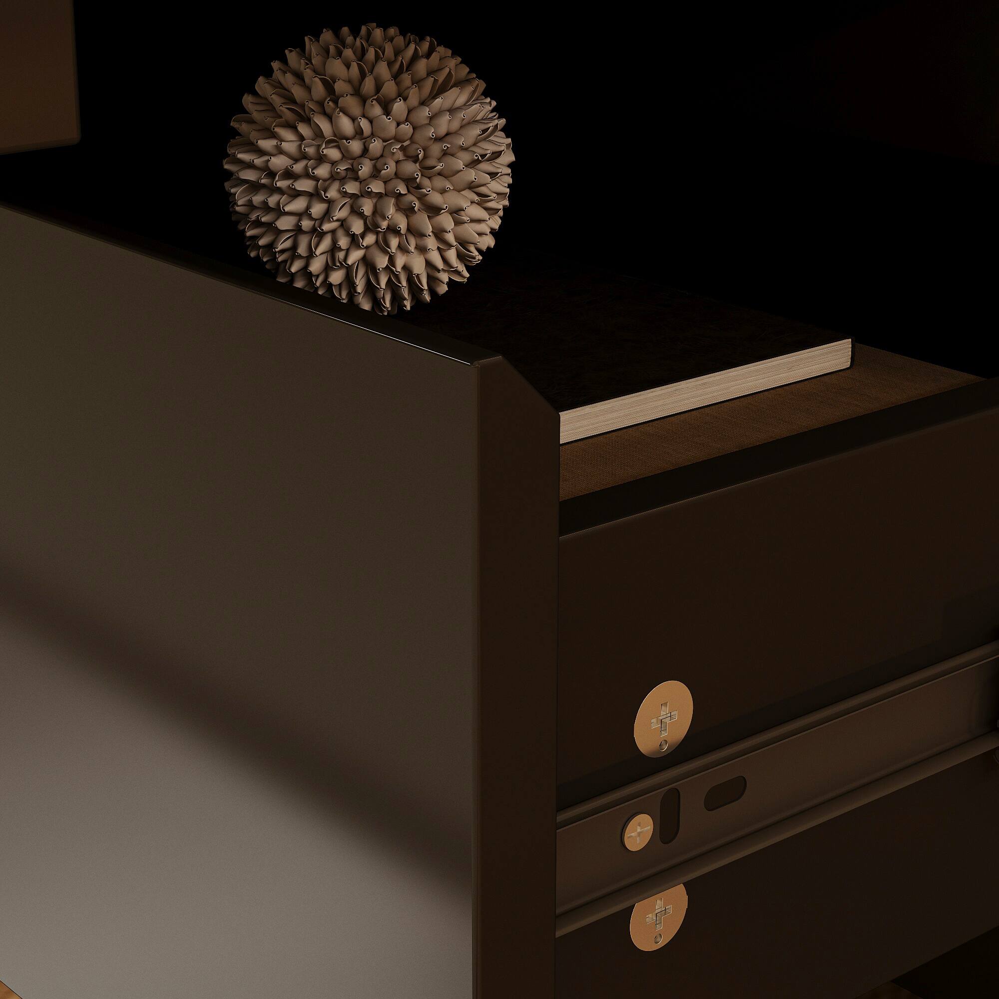 Alt View 10. Famapy - Famapy 12 - Drawer Dresser: Hidden Handles & Sleek Storage - Black.