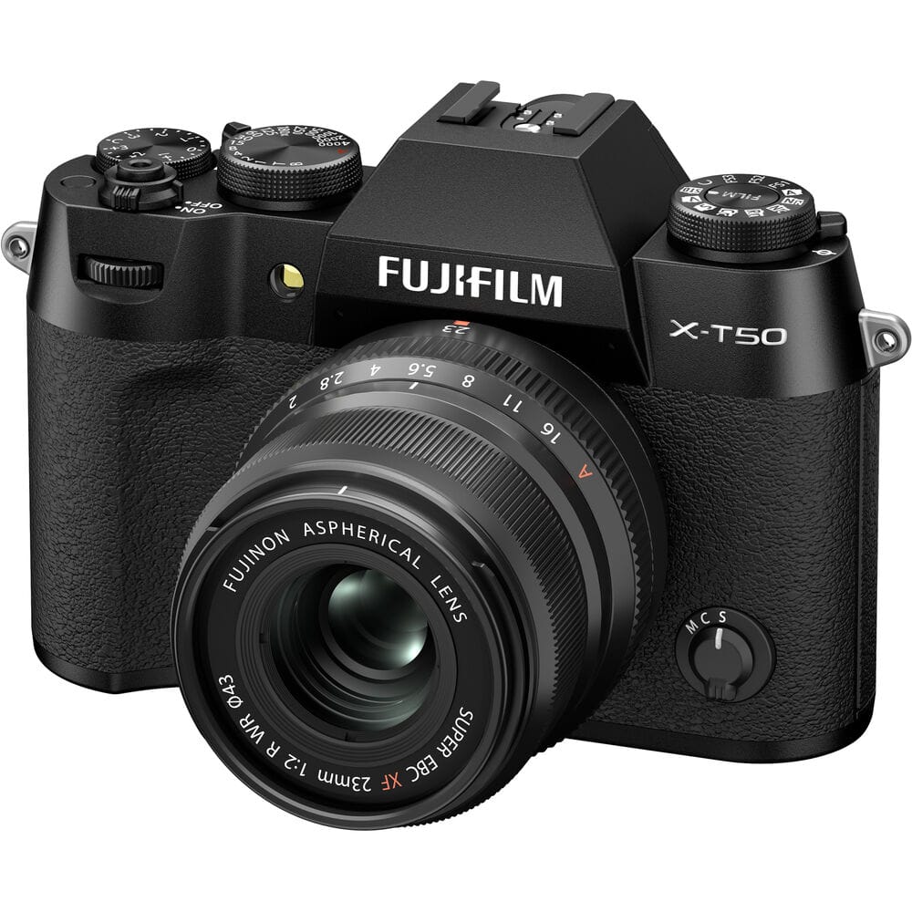 XF 16 50mm f/2.8 4.8 R LM WR Lens + FUJIFILM X T50 Body Black