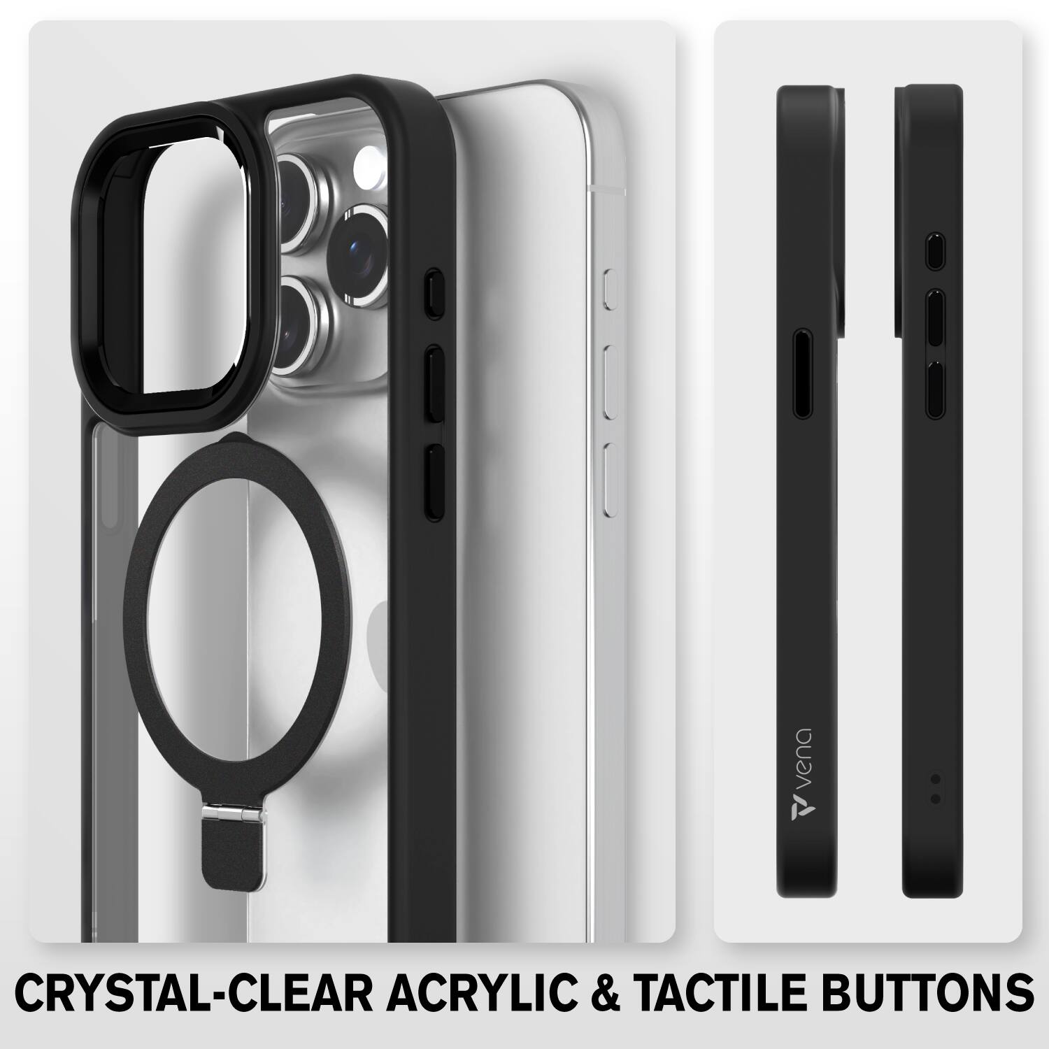 CRYSTAL-CLEAR ACRYLIC & TACTILE BUTTONS