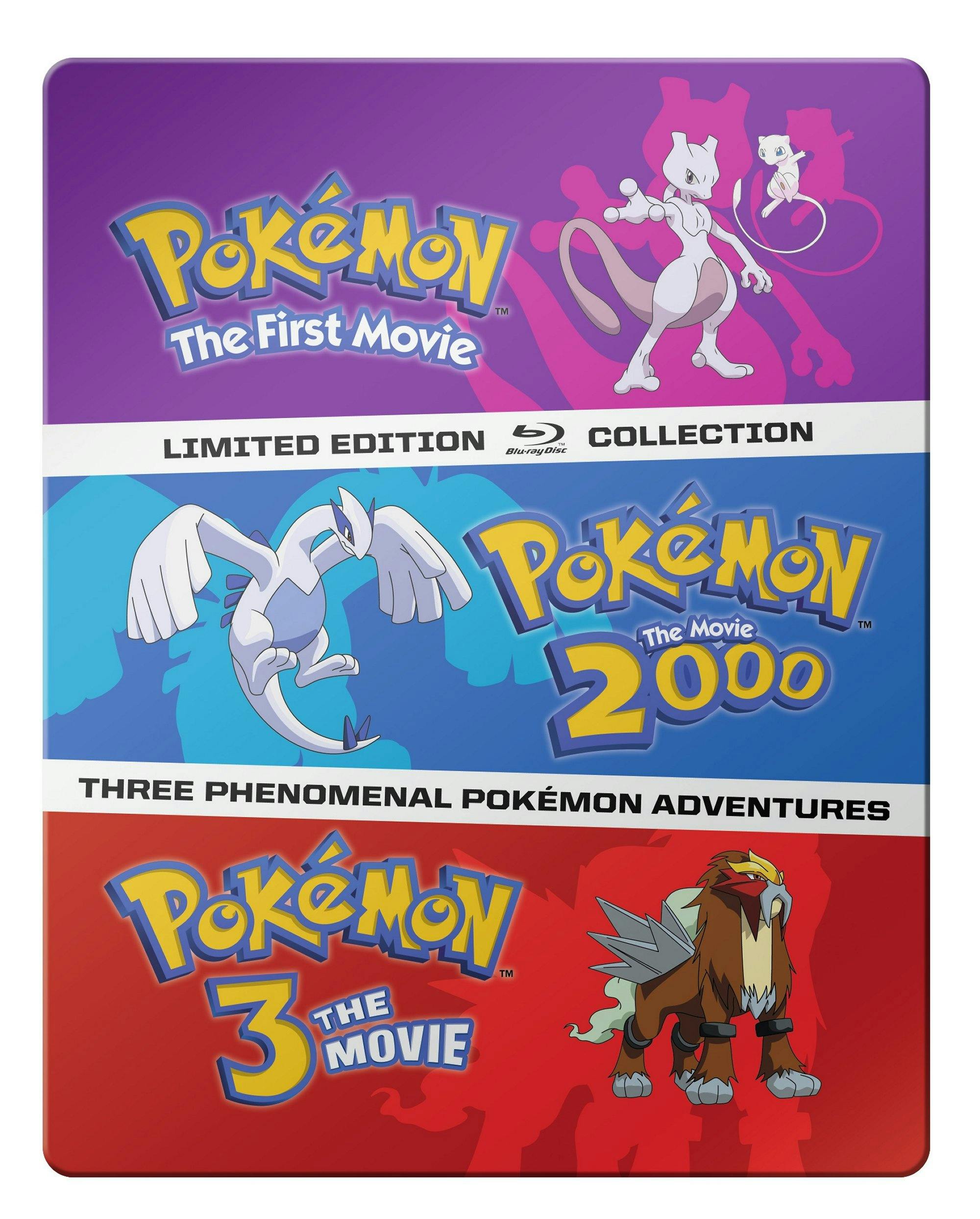 Front. Pokemon: Movies 1-3 (Steelbook Collection) [Blu-ray].
