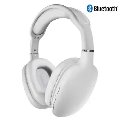 Front. BEARSOLIM - VIBE Wireless Headphones,Suitable for office, home use, and gaming. - White.