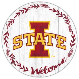 Fan Creations - Iowa State Cyclones 12" Welcome Circle Sign - Multicolor