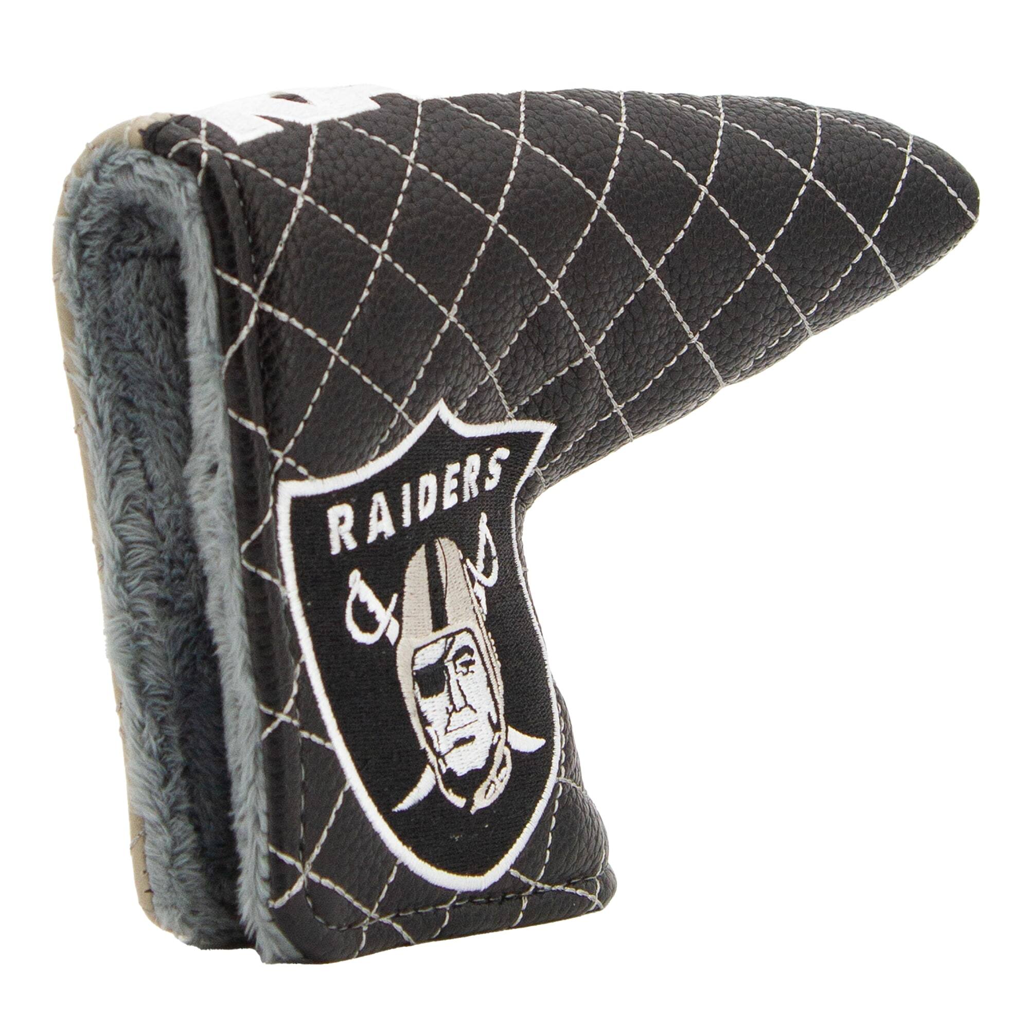 Alt View 3. Team Golf - Las Vegas Raiders Quilted Blade Putter Cover - Multicolor.