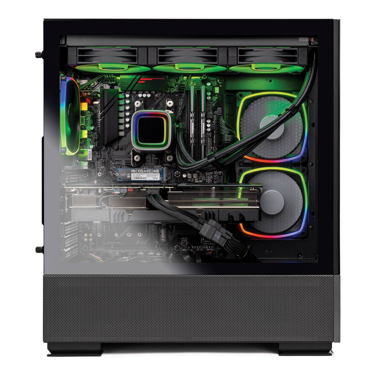 Alt View 1. Skytech Gaming - Skytech AZURE2 - AMD Ryzen 7 7800X3D, 5070, 32GB 6000 MHz DDR5 RAM, 750W GOLD PSU - Black.