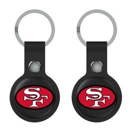 Keyscaper - San Francisco 49ers Two-Pack AirTag Holders - No Size - Black