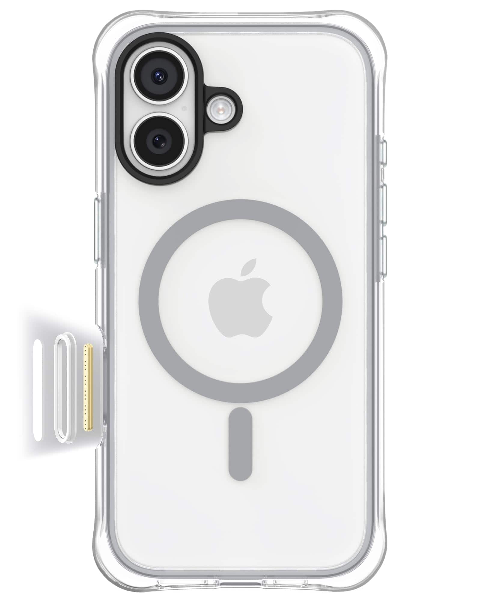 Ornarto - Air Case for iPhone 17 Clear with MagSafe | Camera Control Button | Built-in Air Phone Cover - Gray