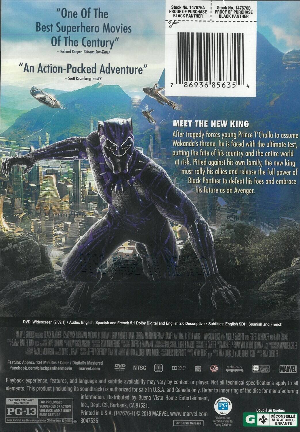 Alt View 1. Black Panther   - DVD.