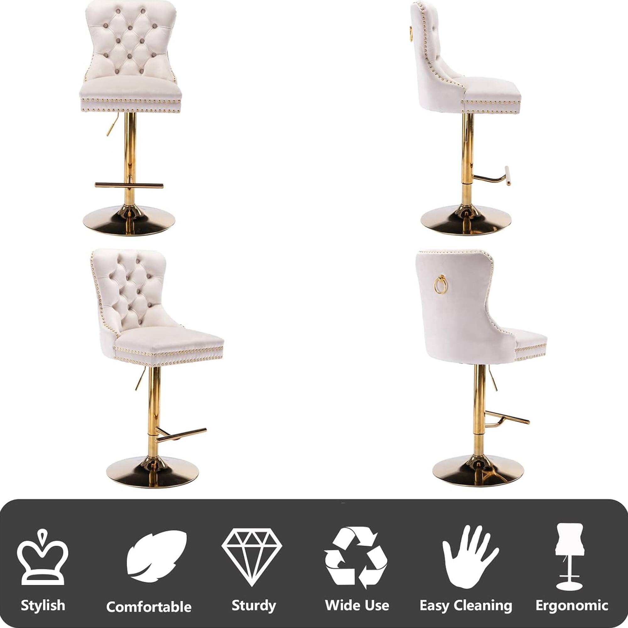 Stylish  
Comfortable  
Sturdy  
Wide Use  
Easy Cleaning  
Ergonomic