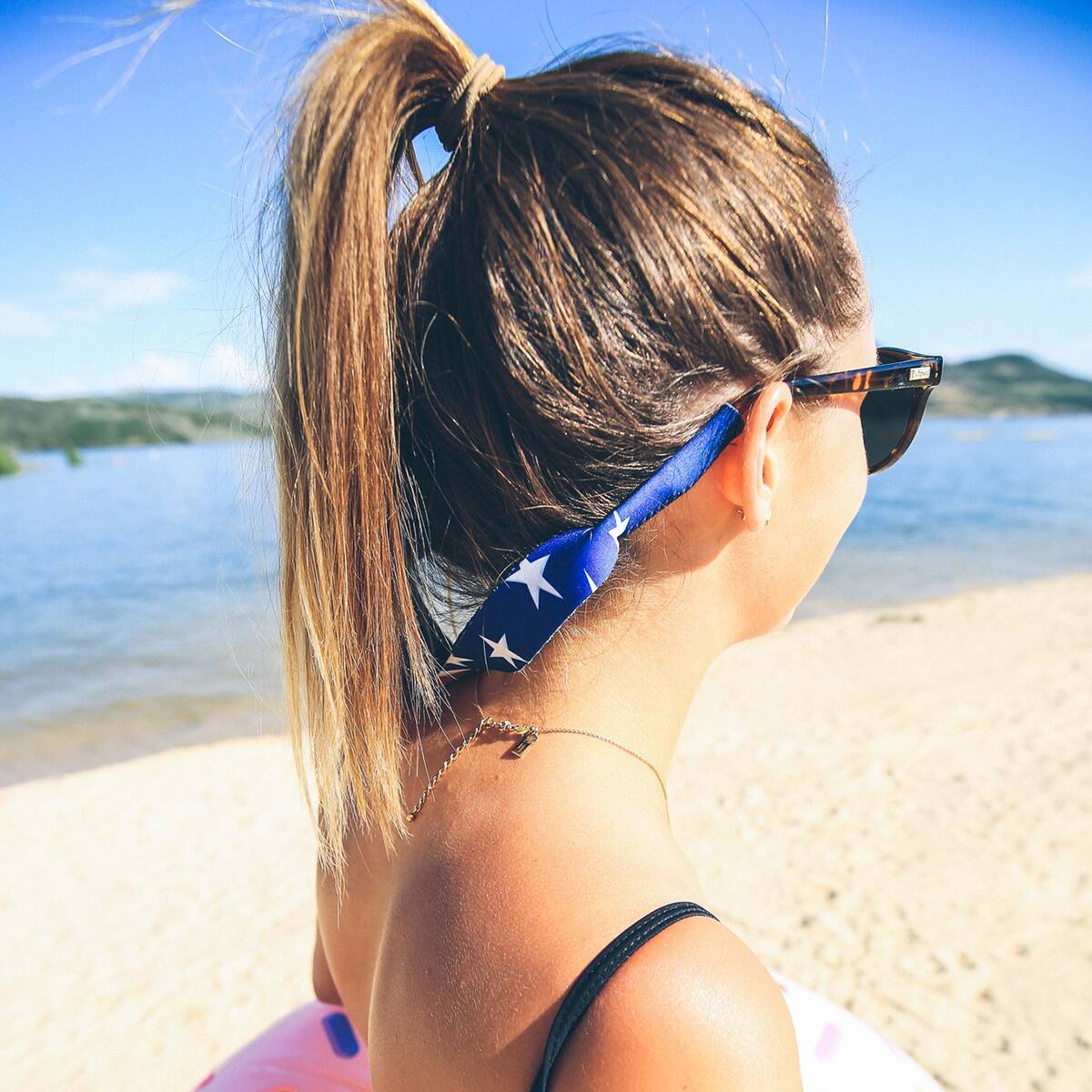 Alt View 2. Chums - Chums Neoprene Classic Eyewear Retainer - Navy - Navy.