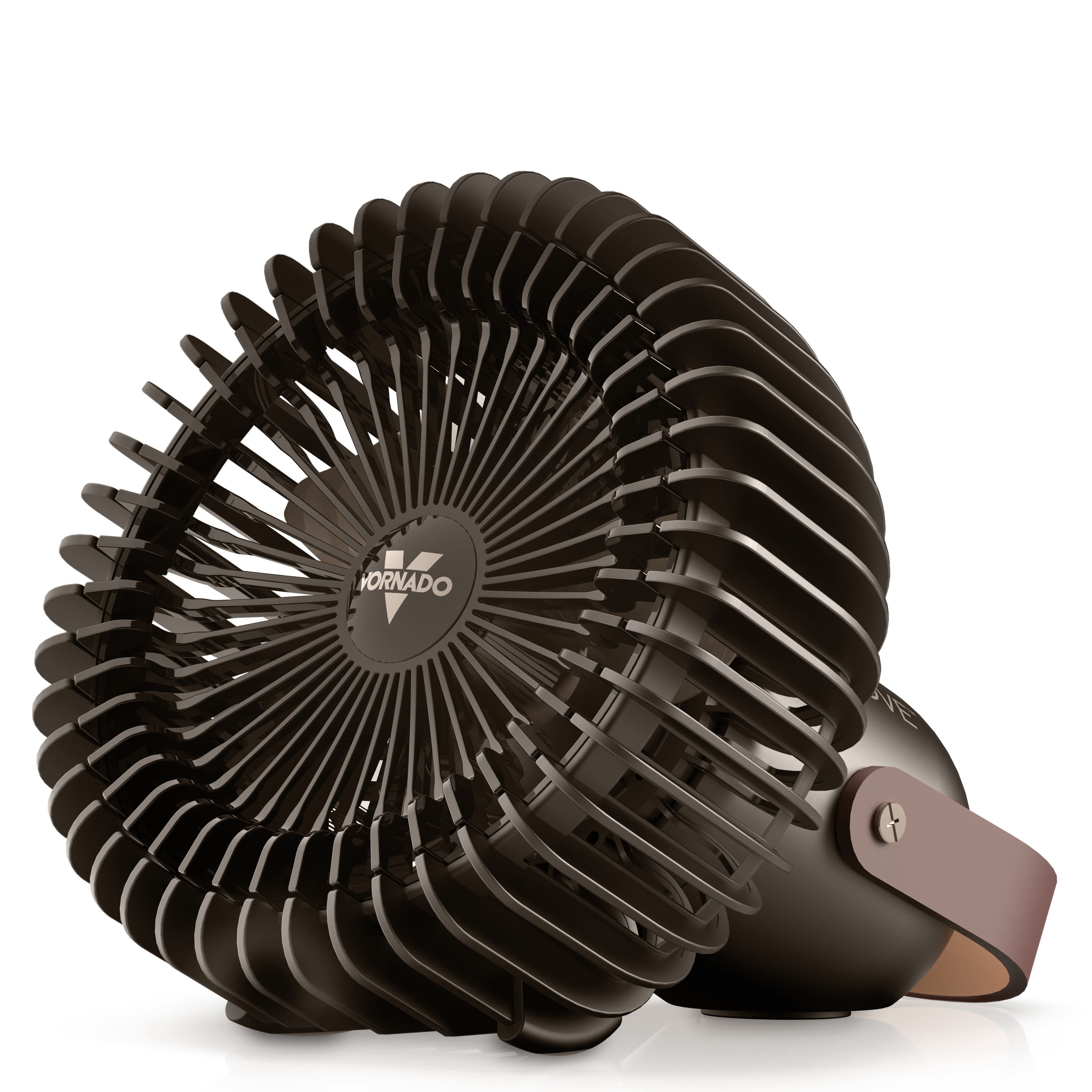 Front. Vornado - Fly Move Rechargeable Fan - Black.