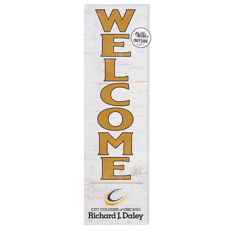 Daley Welcomesign Jardine Richard J Daley College Bulldogs 10'' x 35'' Indoor/Outdoor ...