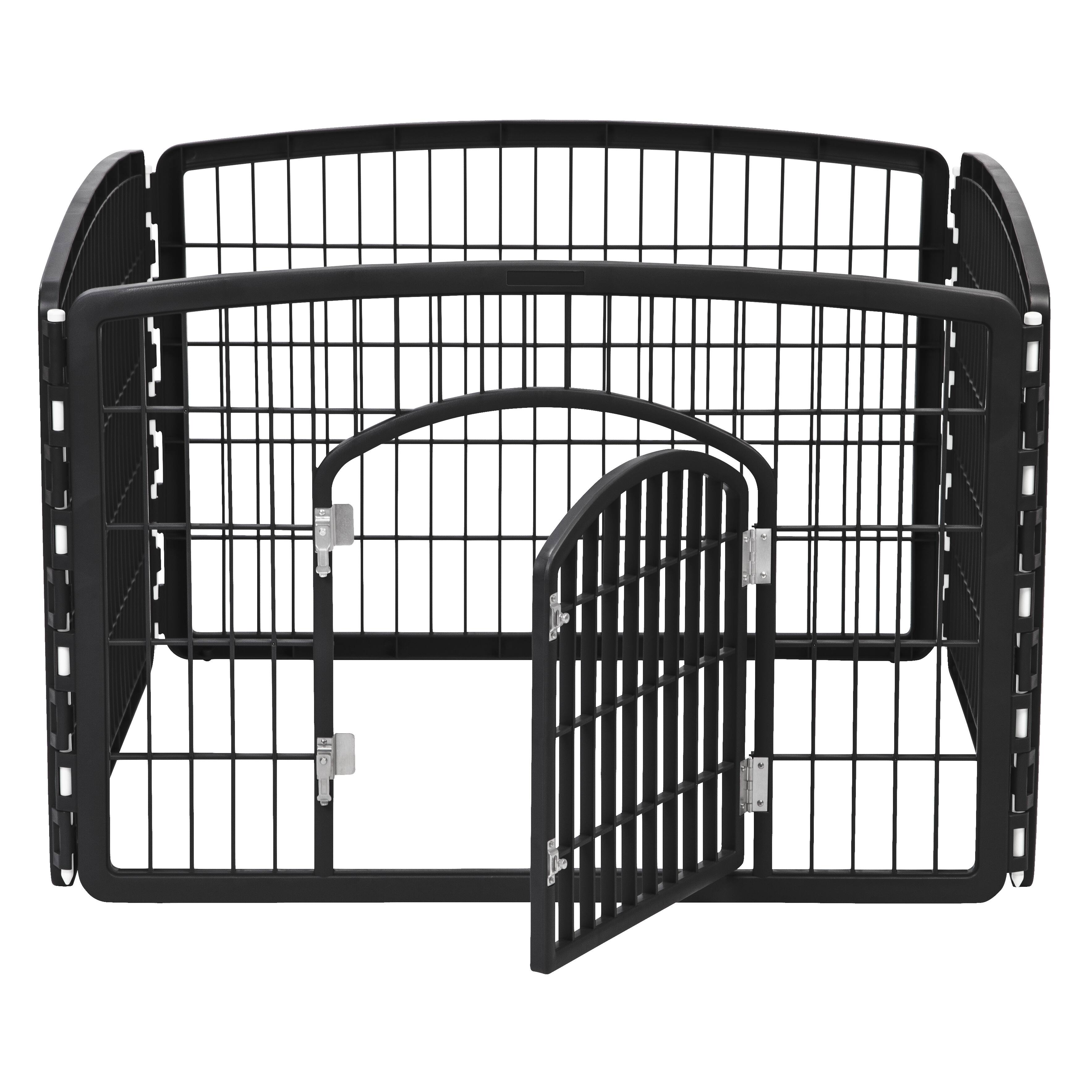 Alt View 4. IRIS USA - IRIS USA 4-8Panel 24/34"H Plastic Pet Playpen with Door.