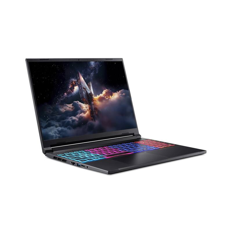 Alt View 1. Acer - Acer Nitro V 16" WUXGA Gaming,Intel Core 7 240H,RTX 5060,32GB RAM,2TB SSD,Backlit Keyboard,Win 11 Pro,Black - Black.