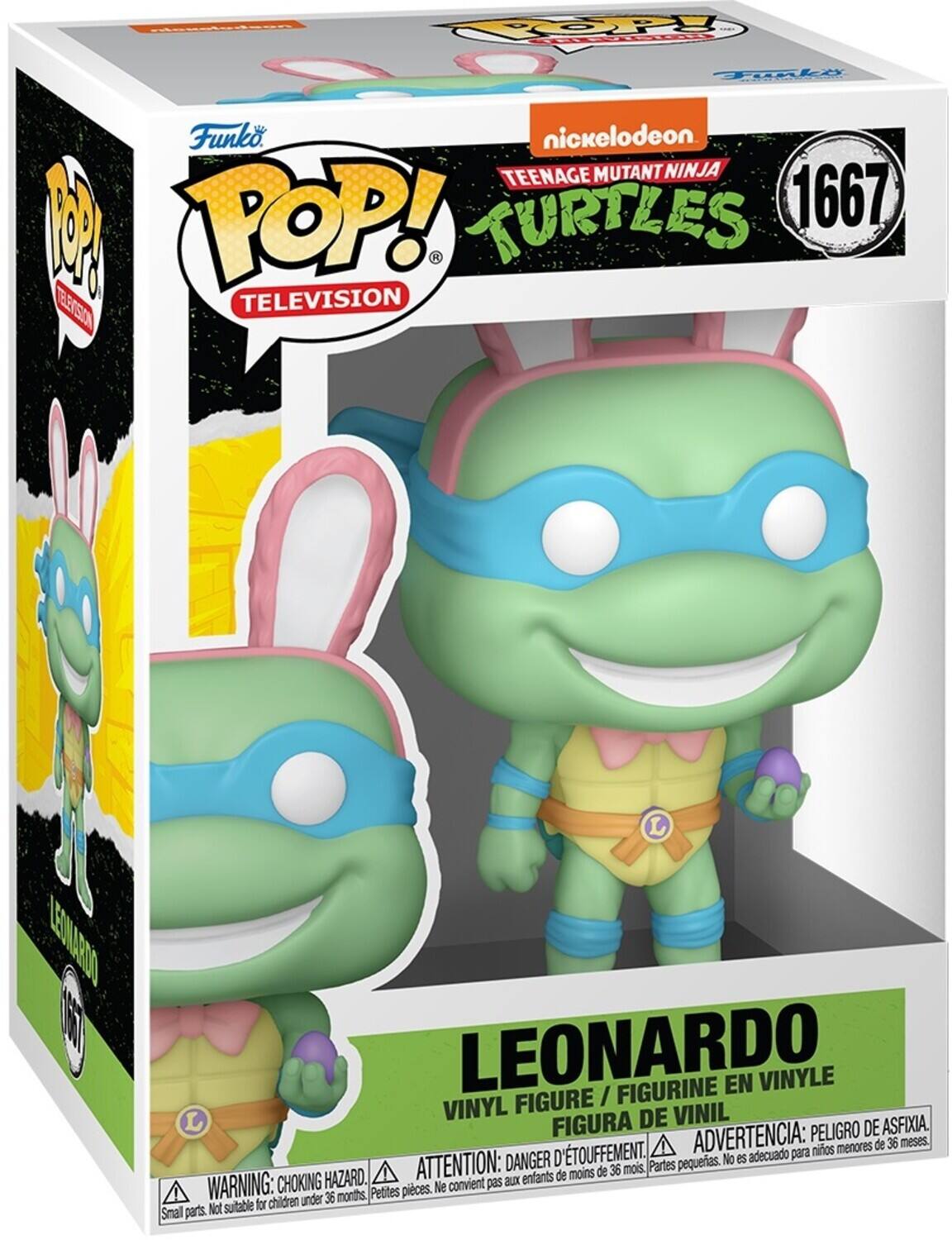 da COPY oRbl Toky Funko nickelodeon TEENAGE MUTANT NINJA TURTLES 1667. TEECSSION TELEVISION LEGENDARDO 5 LEONARDO / FIGURINE EN VINYLE VINYL FIGURE VINIL FIGURA DE VINIL. ADVERTENCIA: PELIGRO DE ASFIXIA. ATTENTION: DANGER D'ETOUFFEMENT. Partes pequeñas. No es adecuado para niños menores de 36 meses. WARNING: CHOKING HAZARD. Small parts. Not suitable for children under 36 months.