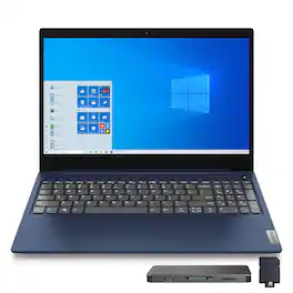 Lenovo - IdeaPad 5 15.6" FHD Laptop,Ryzen 7 5825U,8GB RAM,512GB SSD+160GB Dock Set,Radeon Graphics,Win 11 Pro - Abyss Blue