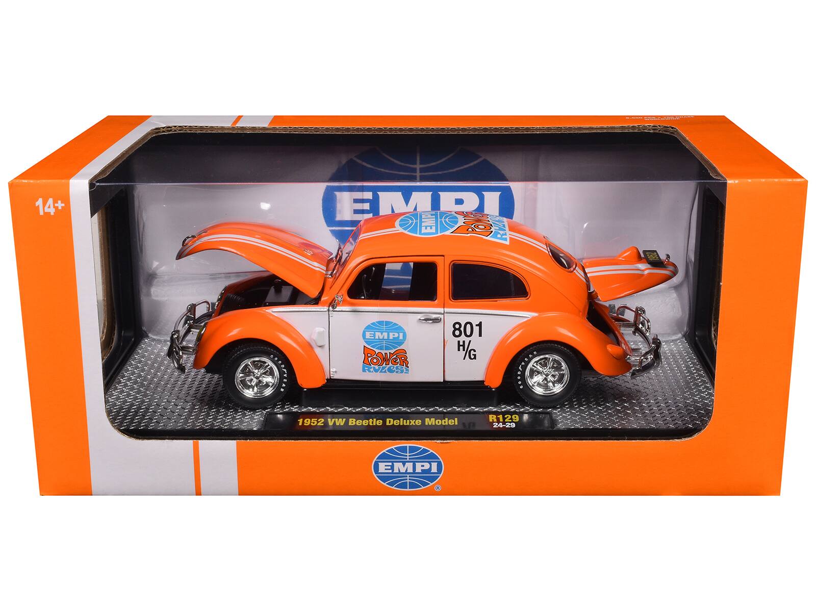 14+  
EMPI  
801 H/G  
POWER RACING  
1952 VW Beetle Deluxe Model  
R129 24-29  
EMPI