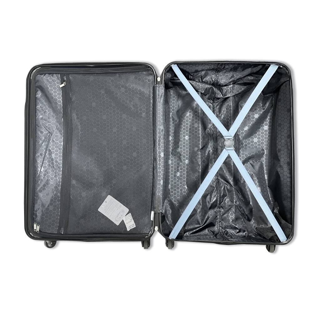 Alt View 3. Ropilly - Ropilly 3 Piece Luggage Set Blue Hard Case Luggage 20/24/28 Inch - Blue.