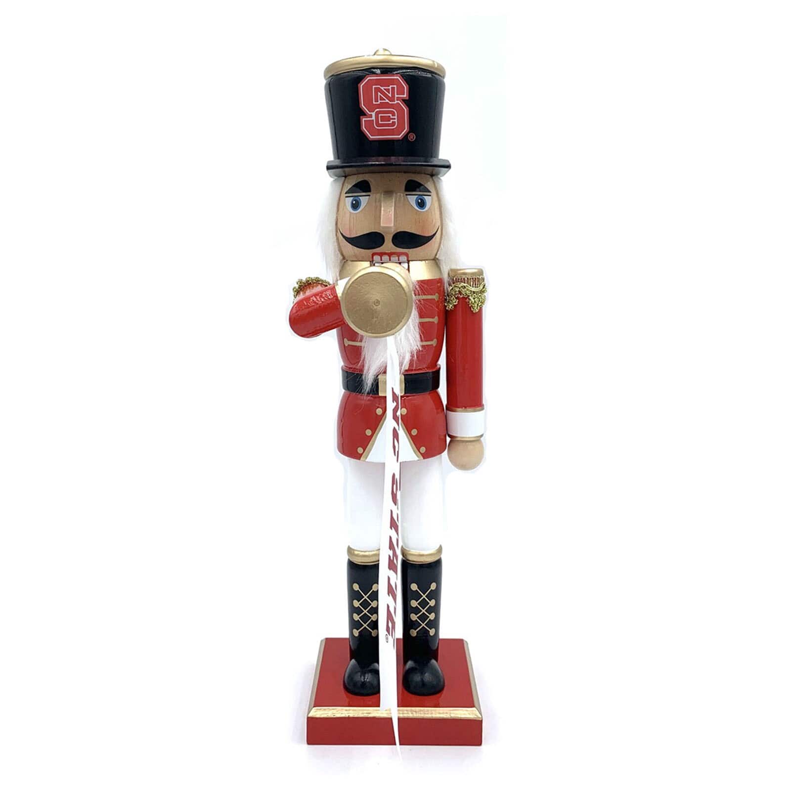 Santa's Workshop - NC State Wolfpack 14" Bugler Nutcracker - Red