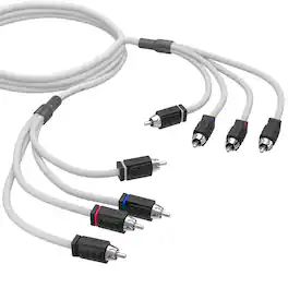 DS18 Audio - Marine 4-Channel RCA Interconnect Cable, 6 ft