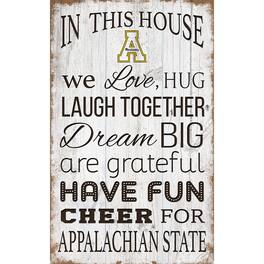 Fan Creations - Appalachian State Mountaineers 11'' x 19'' Team In This House Sign - Multicolor