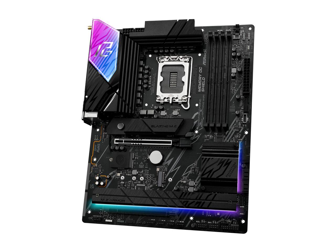 C LIGHTNING & RoHS  
ASRock OC  
MEMORY SHIELD  
GAMING LIGHTNING 2  
BLAZING M.2  
SVHLONCVNHC 0060  
SOFCE  
PEACIOM  
S.M  
RMOR