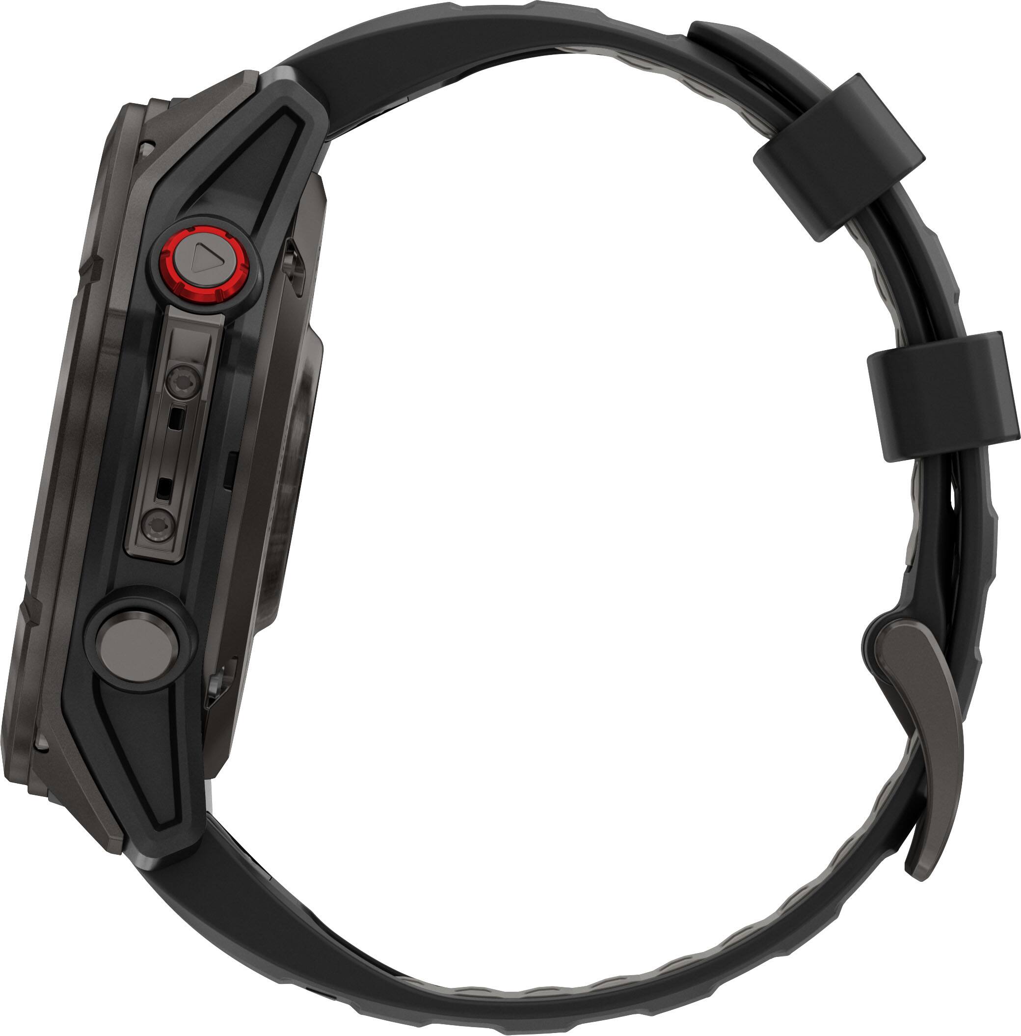 Alt View 6. Garmin - fēnix 8 Pro AMOLED Sapphire GPS Smartwatch 51mm Fiber-reinforced polymer - Carbon Gray DLC Titanium.