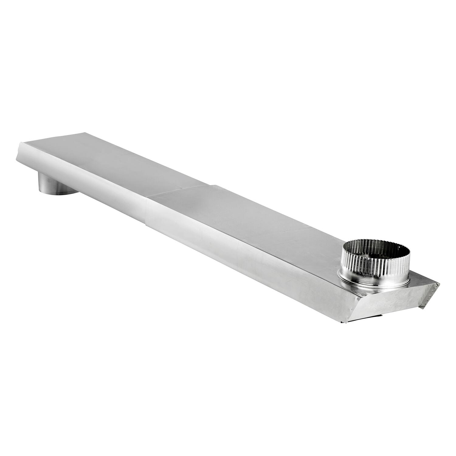 Front. Lambro - Periscope 90° Rectangular Aluminum Dryer Duct 24-41" Adjustable.