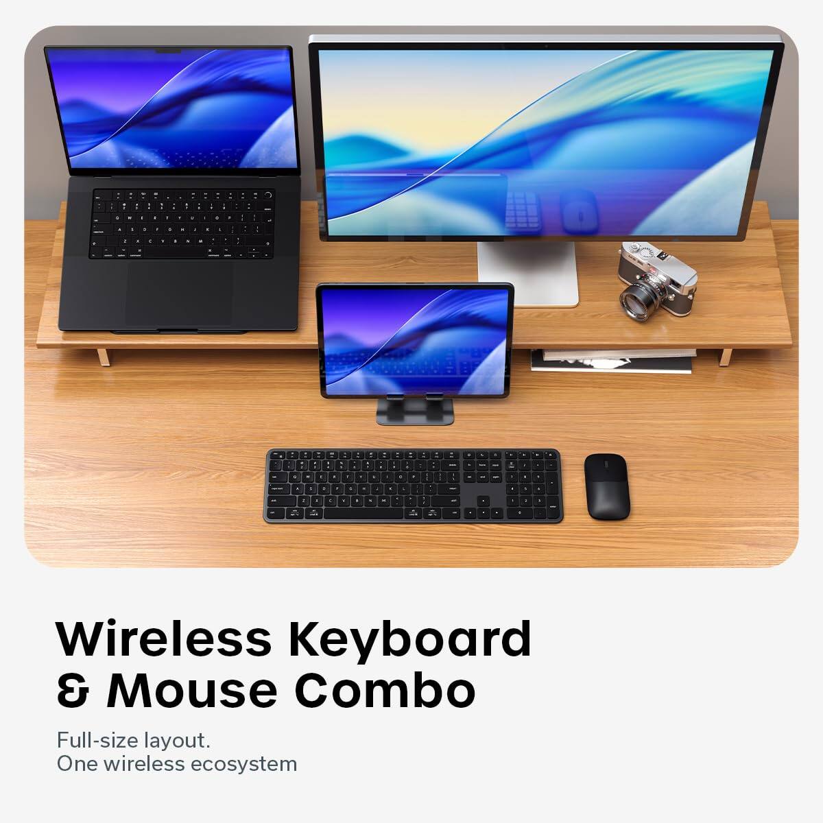Satechi Slim CEX3 Full Size Wireless Keyboard & Mouse Combo Multi