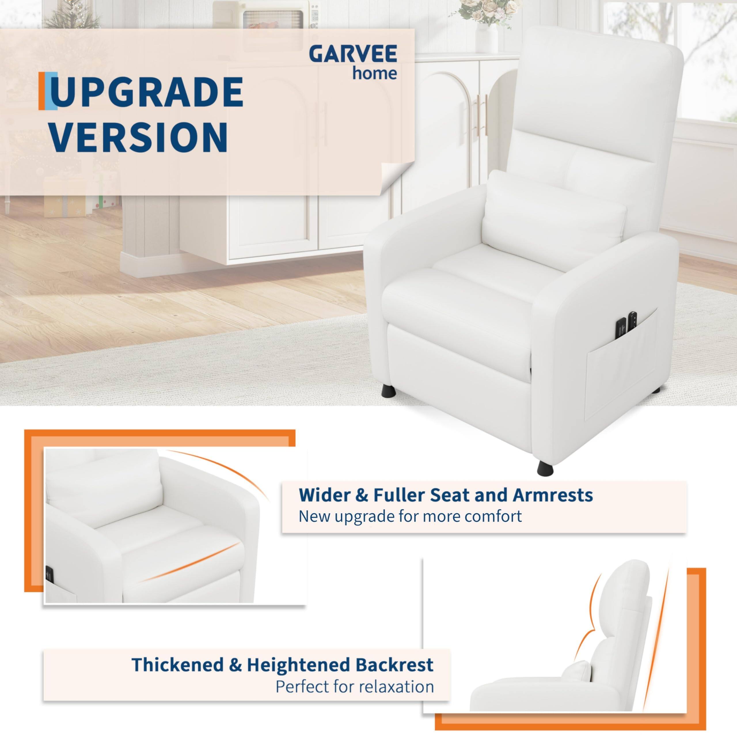 **UPGRADE VERSION**

- **Wider & Fuller Seat and Armrests**
  - New upgrade for more comfort

- **Thickened & Heightened Backrest**
  - Perfect for relaxation