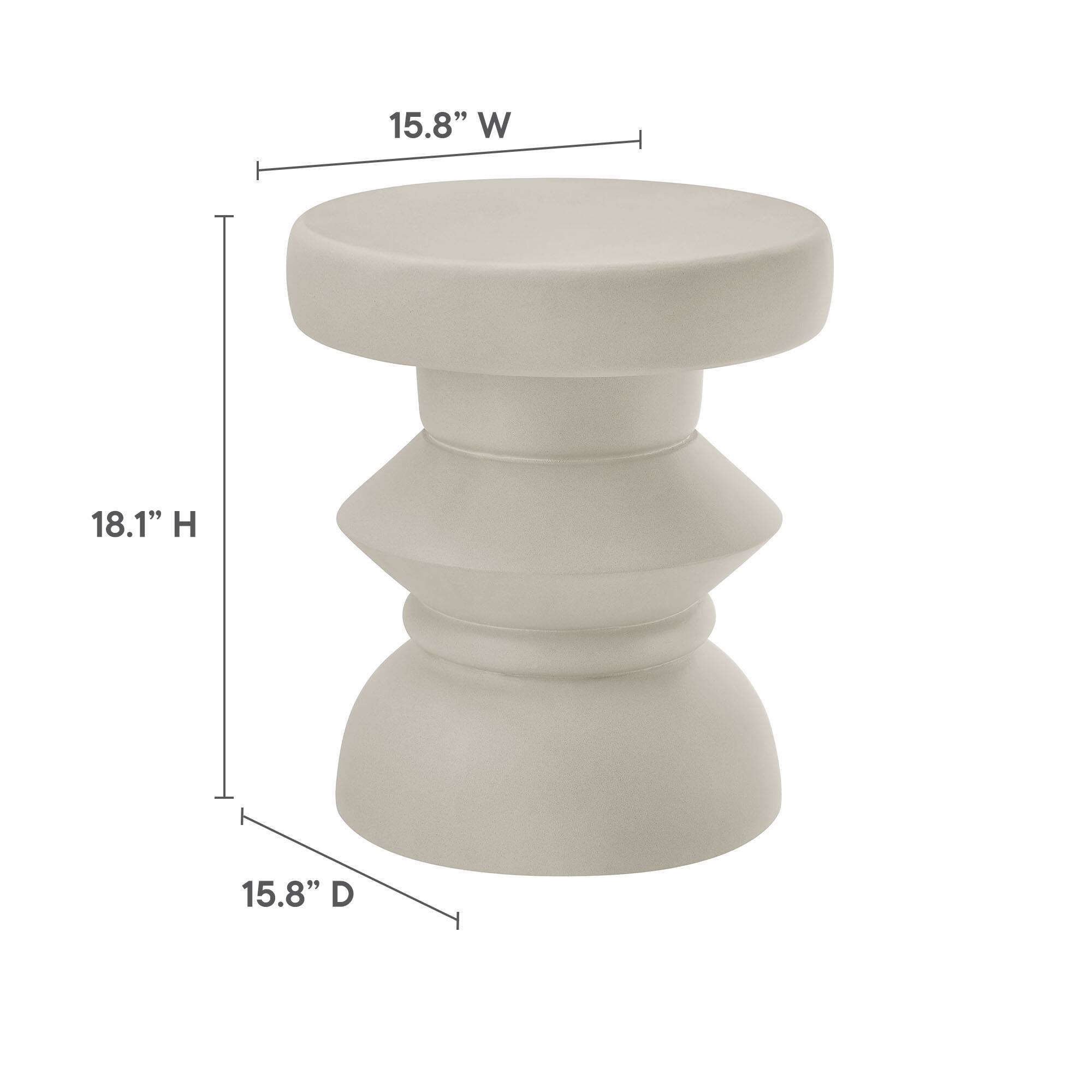 15.8" W  
18.1" H  
15.8" D