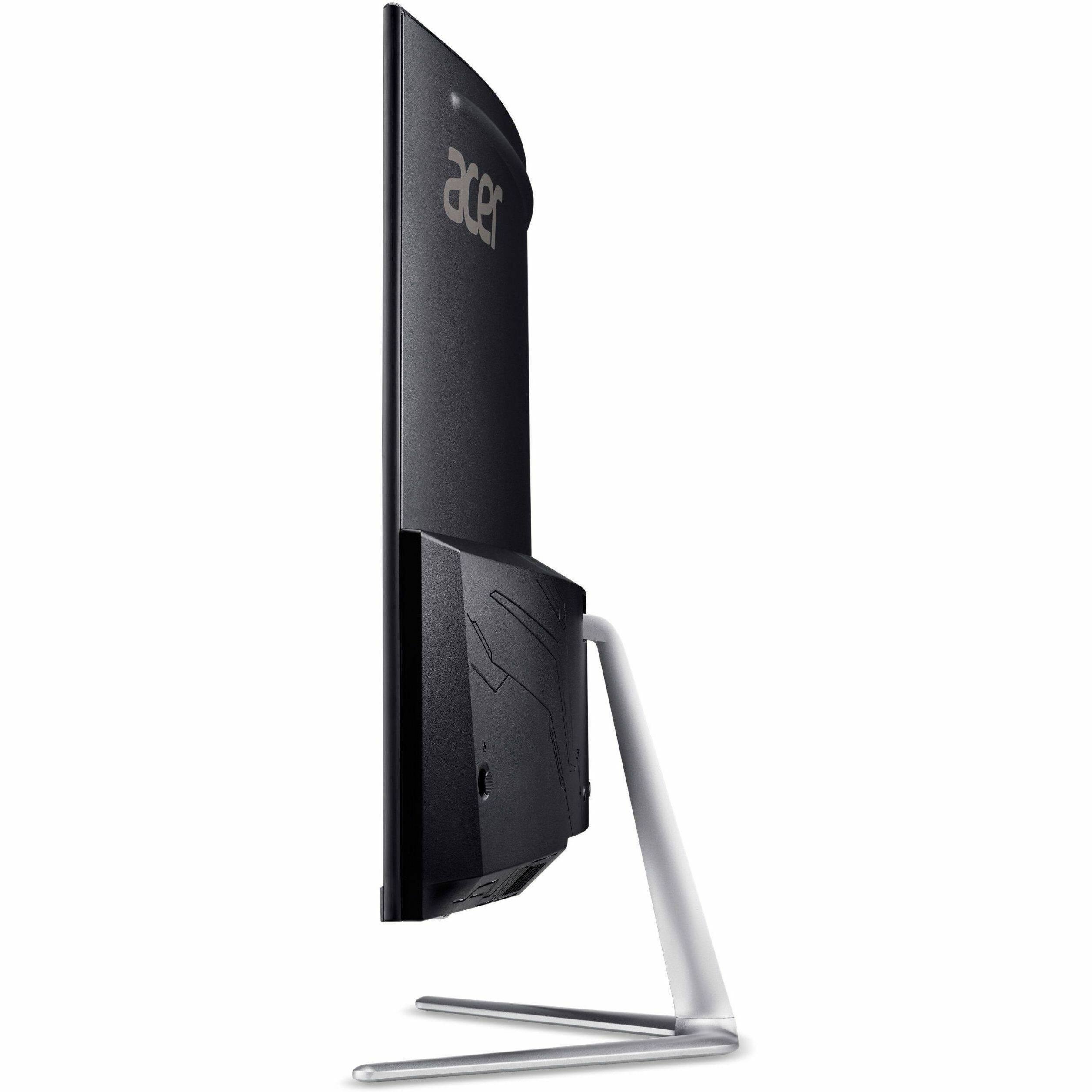 Left. Acer - Acer Nitro 32 inch Full HD 165Hz AMD FreeSync Premium 1ms Built-in Speakers Curved Computer Monitor EDA320Q PBIIPX - Black.