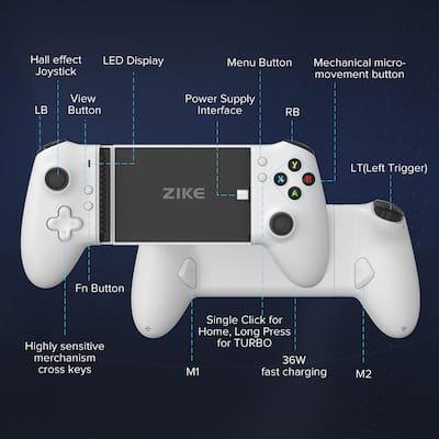 Zike Z331 USB C Mobile Gaming Controller for Android and iPhone 16 Zike Z331 USB C Mobile Gaming Controller for Android and iPhone 16
