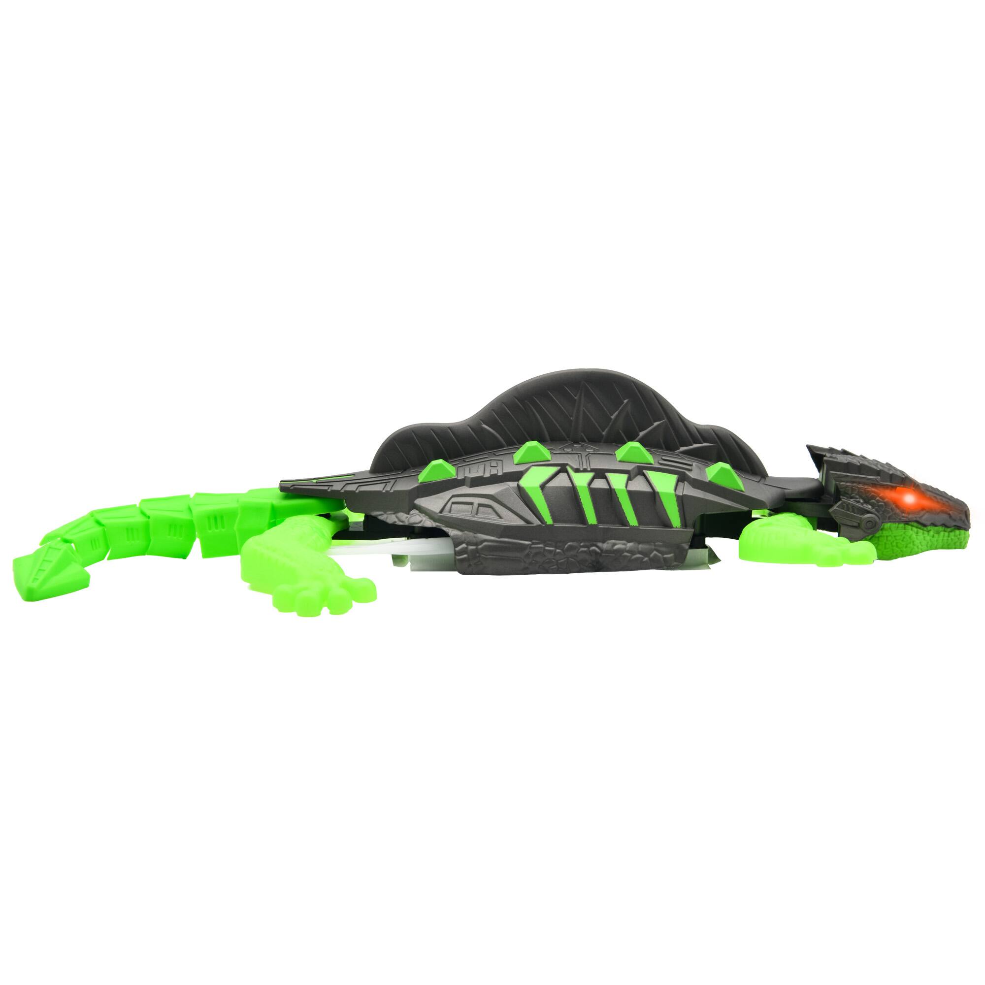 Left. Contixo - Contixo WC2 Wall Climbing RC Lizard Toy with LED Eyes, Remote Control Gecko, Rechargeable Indoor Toy - Green.