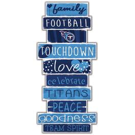 Fan Creations - Tennessee Titans 5'' x 24'' Celebrations Stack Sign - Multicolor