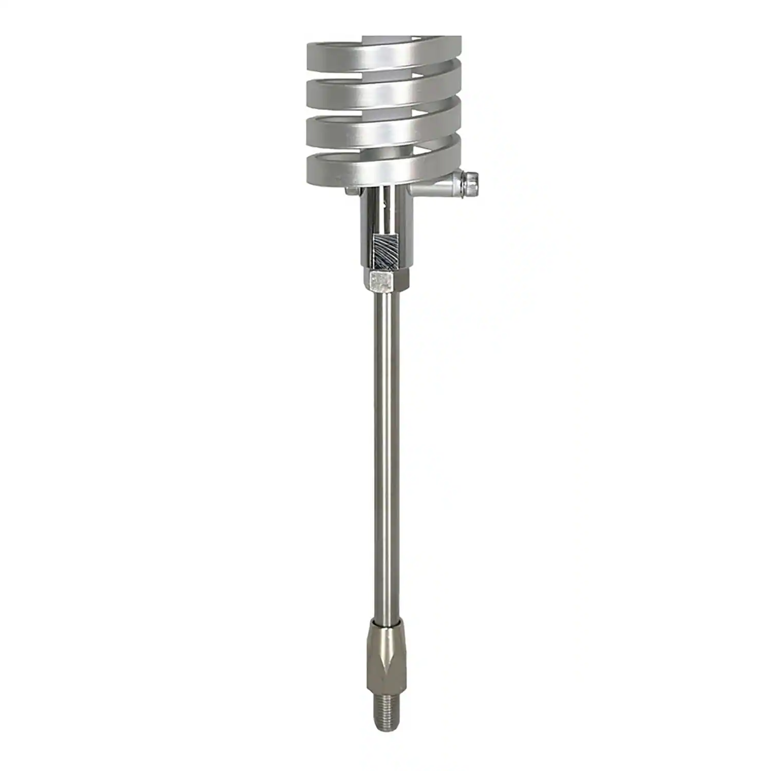 Left. Browning - 15,000-Watt High-Performance 25-30 MHz Broad-Band Flat-Coil CB Antenna, 63" Tall - Stainless Steel.