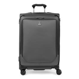 Travelpro - Crew Classic Lightweight Softside Expandable 25" Checked Spinner - Titanium Grey
