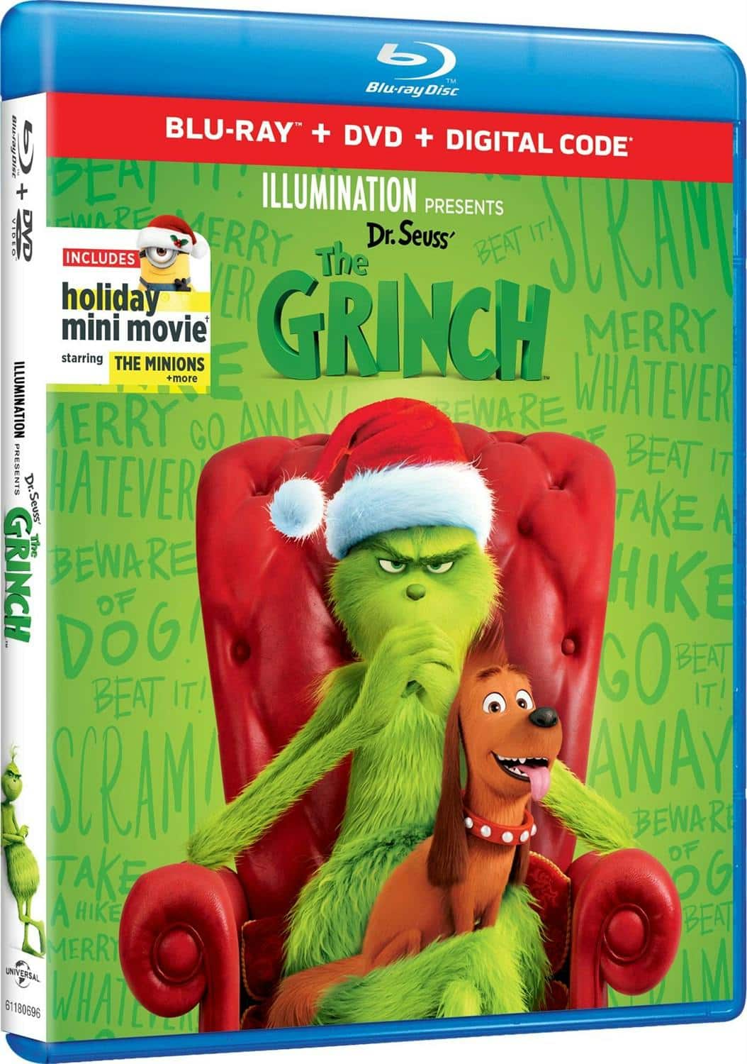 Illumination Presents: Dr. Seuss' The Grinch (DVD + Digital) [Blu