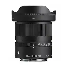 Sigma - 12mm F1.4 DC Contemporary Lens with Ultra-Wide Angle (Fuji X Mount) - Black