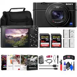 Sony - Cyber-shot DSC-RX100 VII Digital Camera + 2 x 64GB Card + More