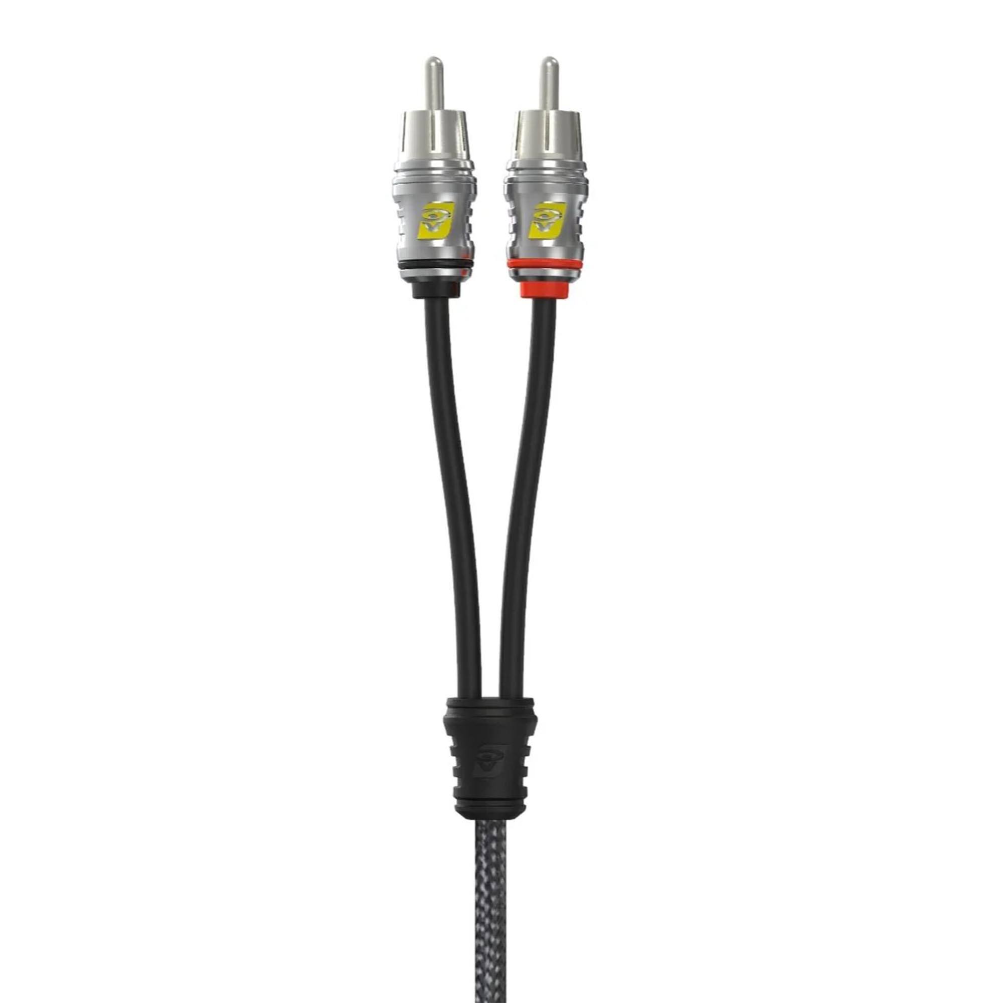 Front. Cerwin Vega - Cerwin-Vega RS12 - Stroker 2-Channel RCA Cable, 12Ft, Dual Twisted, Metal Ends, Gen2 - Black/Gray.