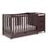 Left. Graco - Remi 4-in-1 Convertible Crib and Changer - Espresso.