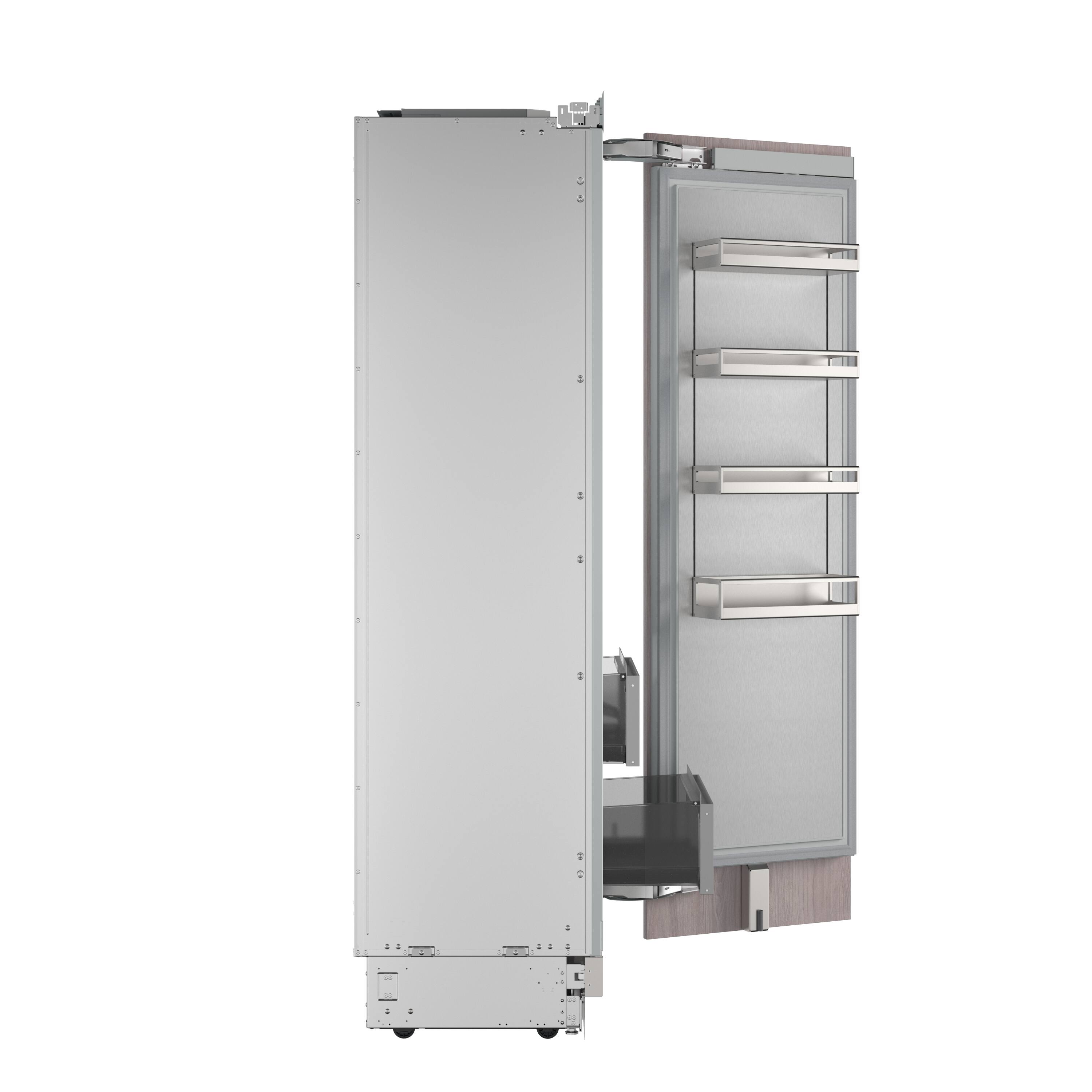 Alt View 2. Thermador - Freedom Collection 24 in Wide 13.8 Cu. Ft. Smart Built-in Column Refrigerator - Custom Panel Ready.